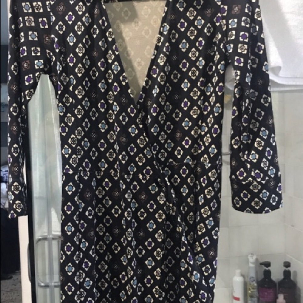 DVF silk wrap dress
